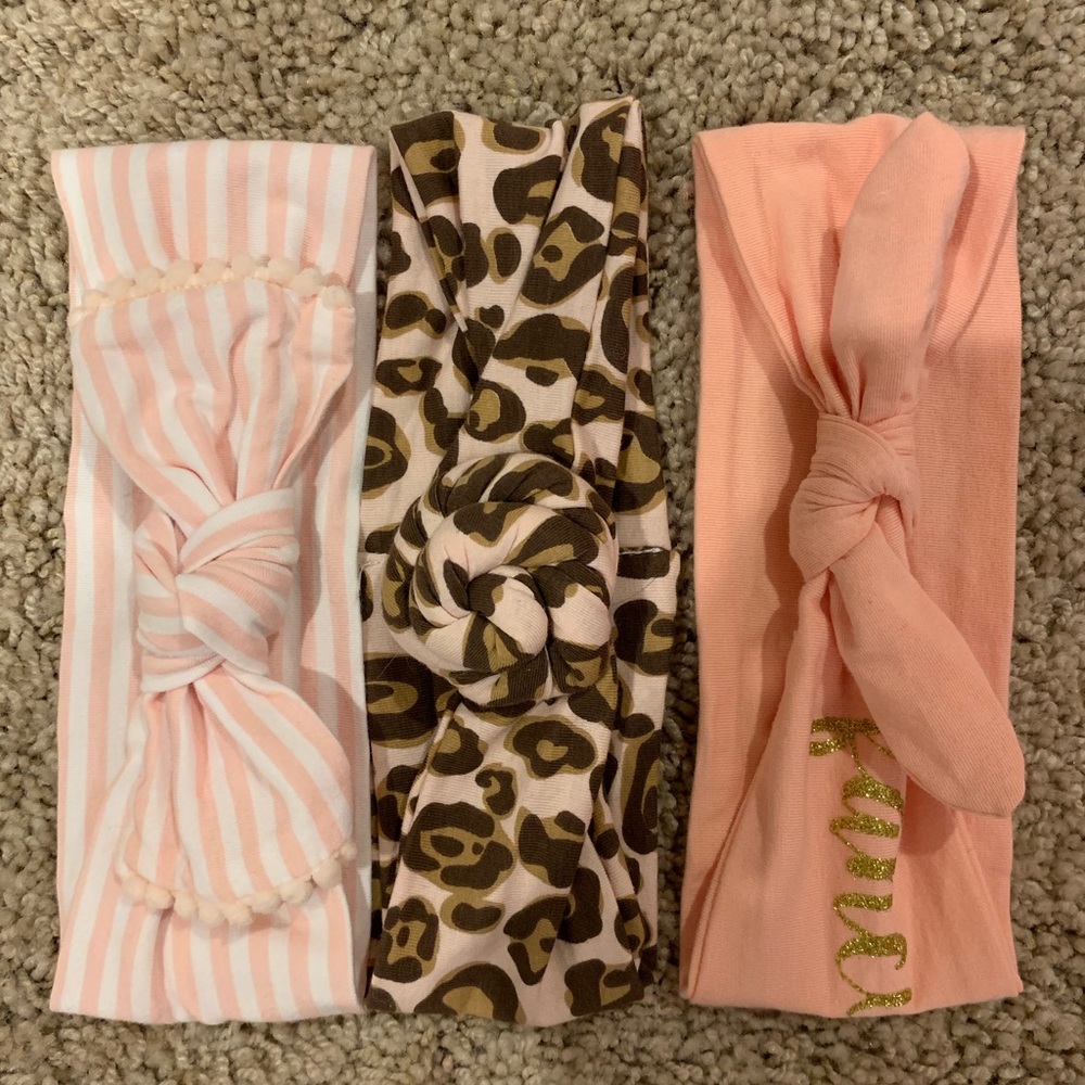 3 Sets of Baby Headwraps